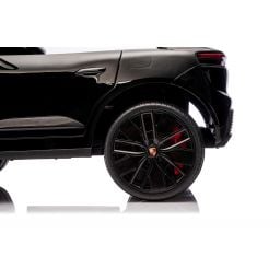 Porsche Macan Noir Métallisée, voiture électrique enfant, 24 Volts - 2 moteurs