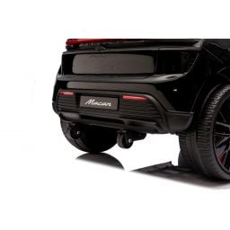 Porsche Macan Noir Métallisée, voiture électrique enfant, 24 Volts - 2 moteurs