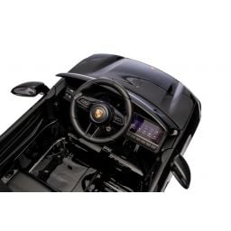 Porsche Macan Noir Métallisée, voiture électrique enfant, 24 Volts - 2 moteurs