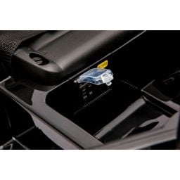 Porsche Macan Noir Métallisée, voiture électrique enfant, 24 Volts - 2 moteurs