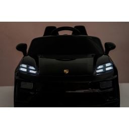 Porsche Macan Noir Métallisée, voiture électrique enfant, 24 Volts - 2 moteurs