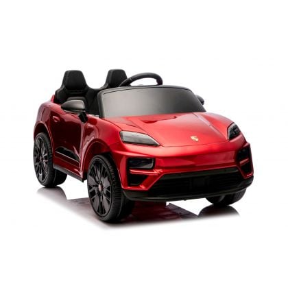 Porsche Macan Rouge Métallisée, voiture électrique enfant, 24 Volts - 2 moteurs