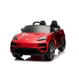 Porsche Macan Rouge Métallisée, voiture électrique enfant, 24 Volts - 2 moteurs