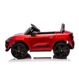 Porsche Macan Rouge Métallisée, voiture électrique enfant, 24 Volts - 2 moteurs