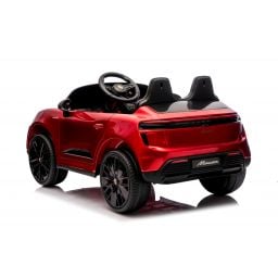 Porsche Macan Rouge Métallisée, voiture électrique enfant, 24 Volts - 2 moteurs