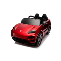 Porsche Macan Rouge Métallisée, voiture électrique enfant, 24 Volts - 2 moteurs