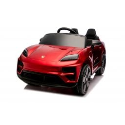 Porsche Macan Rouge Métallisée, voiture électrique enfant, 24 Volts - 2 moteurs