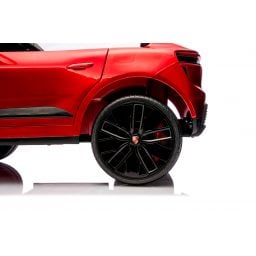 Porsche Macan Rouge Métallisée, voiture électrique enfant, 24 Volts - 2 moteurs