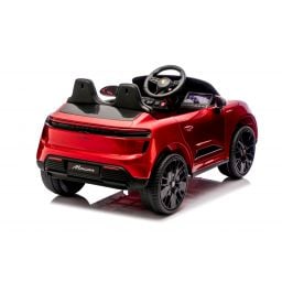 Porsche Macan Rouge Métallisée, voiture électrique enfant, 24 Volts - 2 moteurs