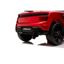 Porsche Macan Rouge Métallisée, voiture électrique enfant, 24 Volts - 2 moteurs