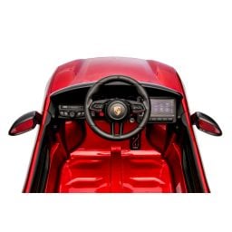 Porsche Macan Rouge Métallisée, voiture électrique enfant, 24 Volts - 2 moteurs