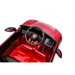 Porsche Macan Rouge Métallisée, voiture électrique enfant, 24 Volts - 2 moteurs