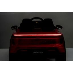 Porsche Macan Rouge Métallisée, voiture électrique enfant, 24 Volts - 2 moteurs