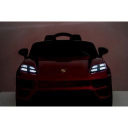 Porsche Macan Rouge Métallisée, voiture électrique enfant, 24 Volts - 2 moteurs