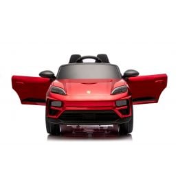 Porsche Macan Rouge Métallisée, voiture électrique enfant, 24 Volts - 2 moteurs