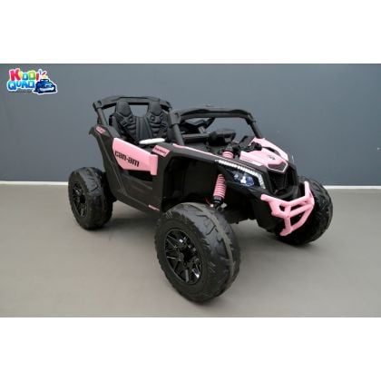 Buggy Can-Am "Maverick" 24 Volts électrique enfant Rose Version 1 place, buggy électrique enfant 24 Volts 7 Ah, 4 moteurs