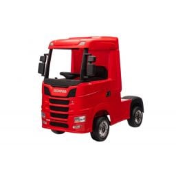 Scania R500 rouge 2 x 12V, camion électrique enfant 12 volts télécommande parentale 2.4 Ghz, 12V 14Ah, 4 
