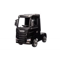 Scania R500 noir métallisé 2 x 12V, camion électrique enfant 12 volts télécommande parentale 2.4 Ghz, 12V 14Ah, 4 