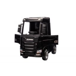 Scania R500 noir métallisé 2 x 12V, camion électrique enfant 12 volts télécommande parentale 2.4 Ghz, 12V 14Ah, 4 