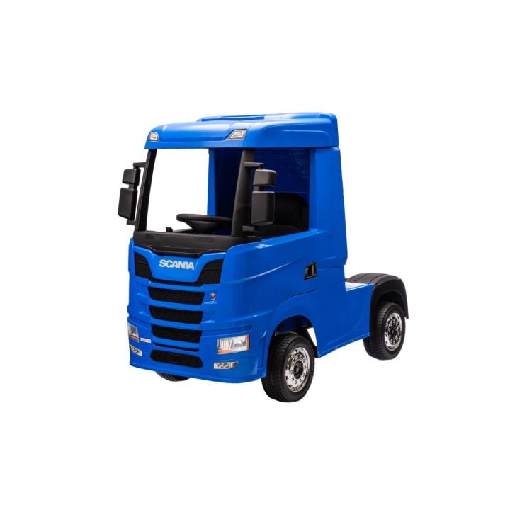 Scania R500 bleu 2 x 12V, camion électrique enfant 12 volts télécommande parentale 2.4 Ghz, 12V 14Ah, 4 