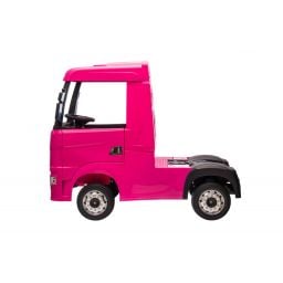 Scania R500 rose 2 x 12V, camion électrique enfant 12 volts télécommande parentale 2.4 Ghz, 12V 14Ah, 4 