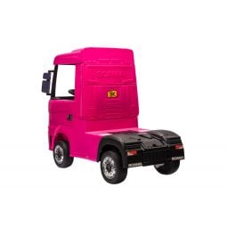 Scania R500 rose 2 x 12V, camion électrique enfant 12 volts télécommande parentale 2.4 Ghz, 12V 14Ah, 4 