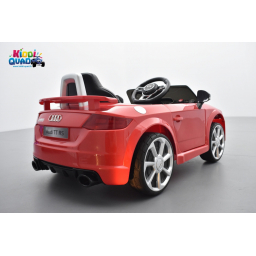 Audi TT RS Roadster 12 volts Rouge Catalunya, voiture électrique enfant télécommande parentale 2.4 GHZ, 12 volts, 2 moteurs