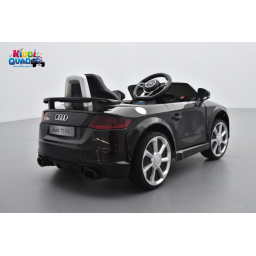 Audi TT RS Roadster 12 volts Noir Panthère, voiture électrique enfant télécommande parentale 2.4 GHZ, 12 volts, 2 moteurs
