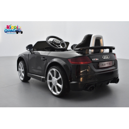 Audi TT RS Roadster 12 volts Noir Panthère, voiture électrique enfant télécommande parentale 2.4 GHZ, 12 volts, 2 moteurs