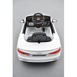 Audi S5 Coupé TFSI 12 volts Blanc Glacier, voiture electrique enfant télécommande parentale 2.4 GHZ, 12 volts, 2 moteurs
