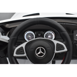 Mercedes GLS 63 4Matic AMG Blanc, voiture électrique pour enfant, 12Volts - 4 moteurs