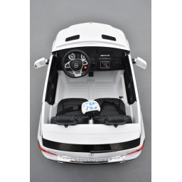 Mercedes GLS 63 4Matic AMG Blanc, voiture électrique pour enfant, 12Volts - 4 moteurs
