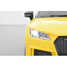 Audi TT RS Roadster 12 volts Jaune Végas, voiture électrique enfant télécommande parentale 2.4 GHZ, 12 volts, 2 moteurs