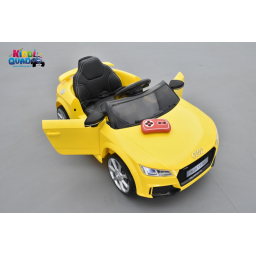 Audi TT RS Roadster 12 volts Jaune Végas, voiture électrique enfant télécommande parentale 2.4 GHZ, 12 volts, 2 moteurs