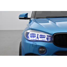 BMW X6 M Bleu Métallisée, 2 places, voiture électrique enfant , 12 volts - 10AH, 2 moteurs